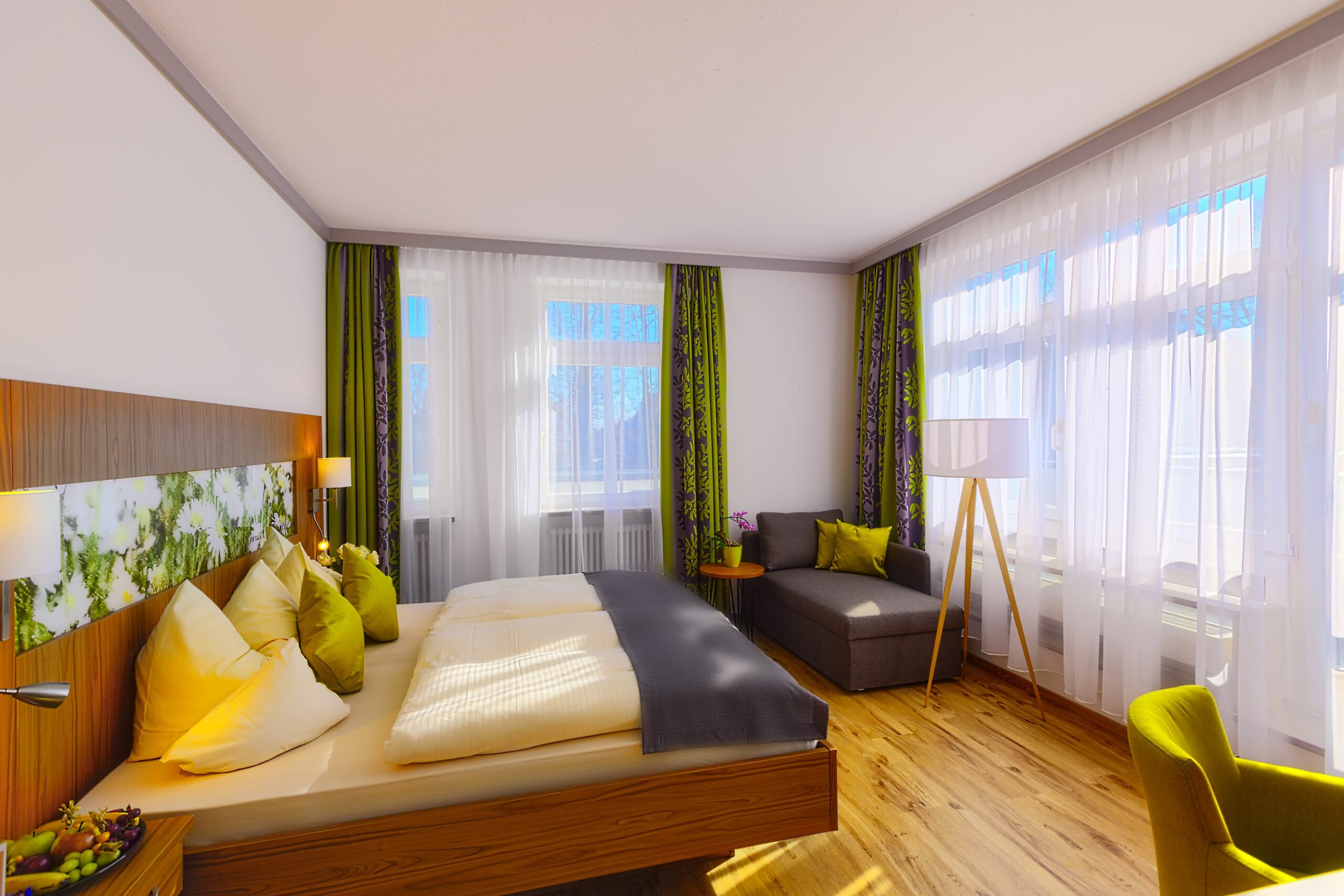 Hotel Sonnengarten, Bad Wörishofen, Doppelzimmer Komfort, Zimmer mit Balkon und Schlafsofa